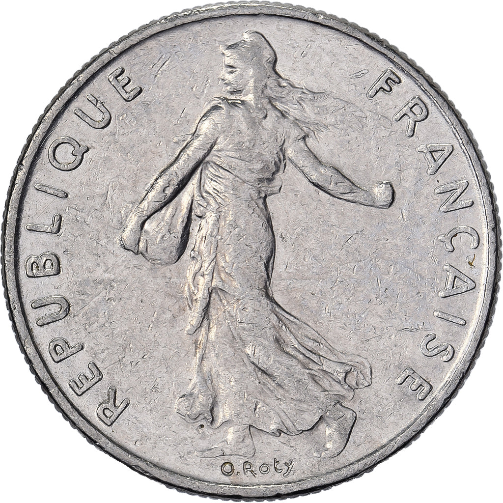 Francia, 1/2 Franc, Semeuse, 1993, Paris, Níquel, MBC, Gadoury:429, KM:931.1