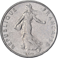 Francia, 1/2 Franc, Semeuse, 1993, Paris, Níquel, MBC, Gadoury:429, KM:931.1