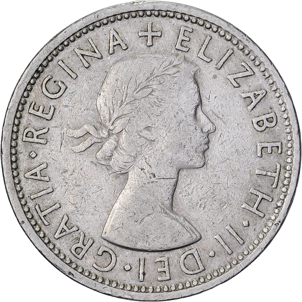 Great Britain, Elizabeth II, 2 Shillings, 1966, Copper-nickel, VF(30-35), KM:904