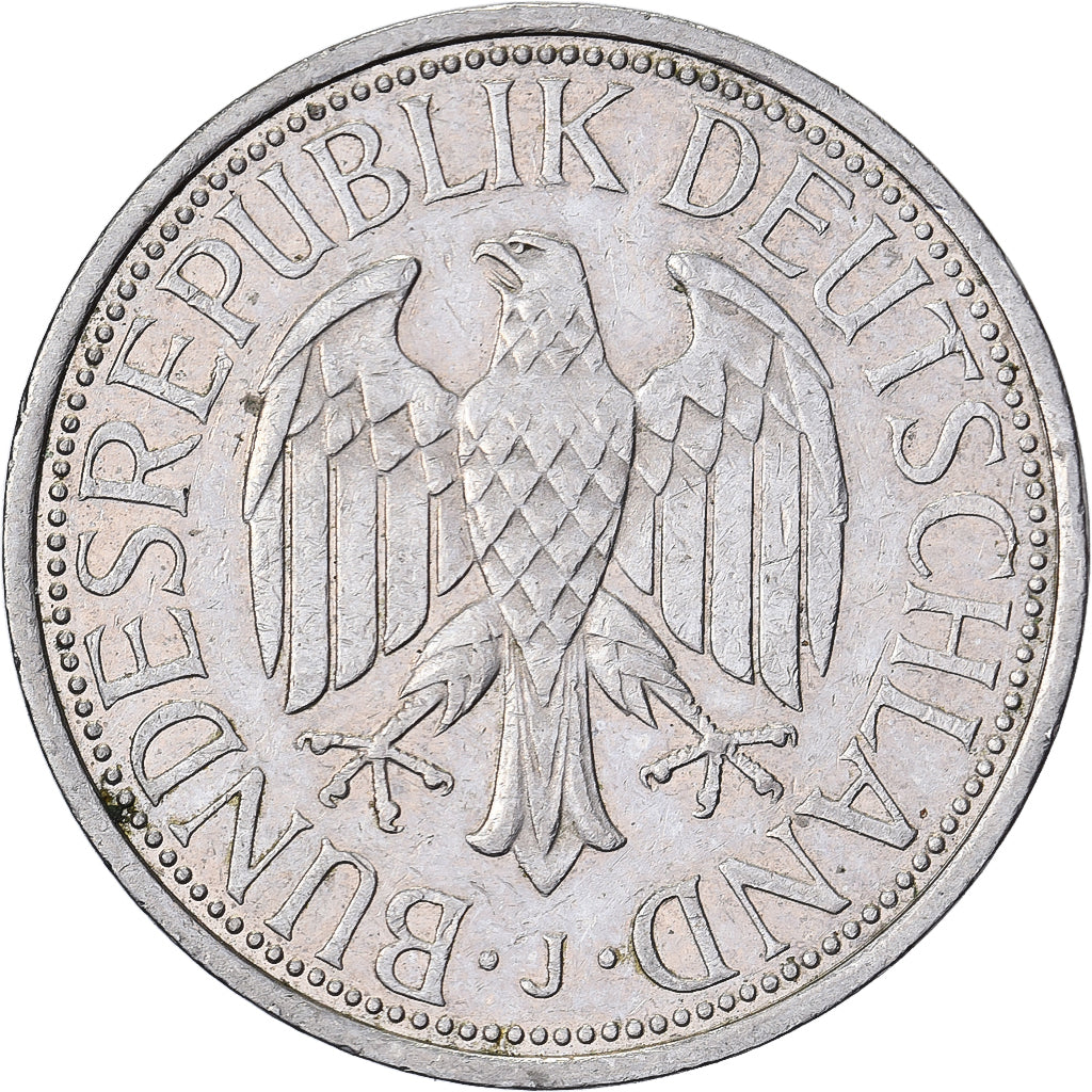 Federale Duitse Republiek, Mark, 1990, Hambourg, Cupro-nikkel, ZF, KM:110
