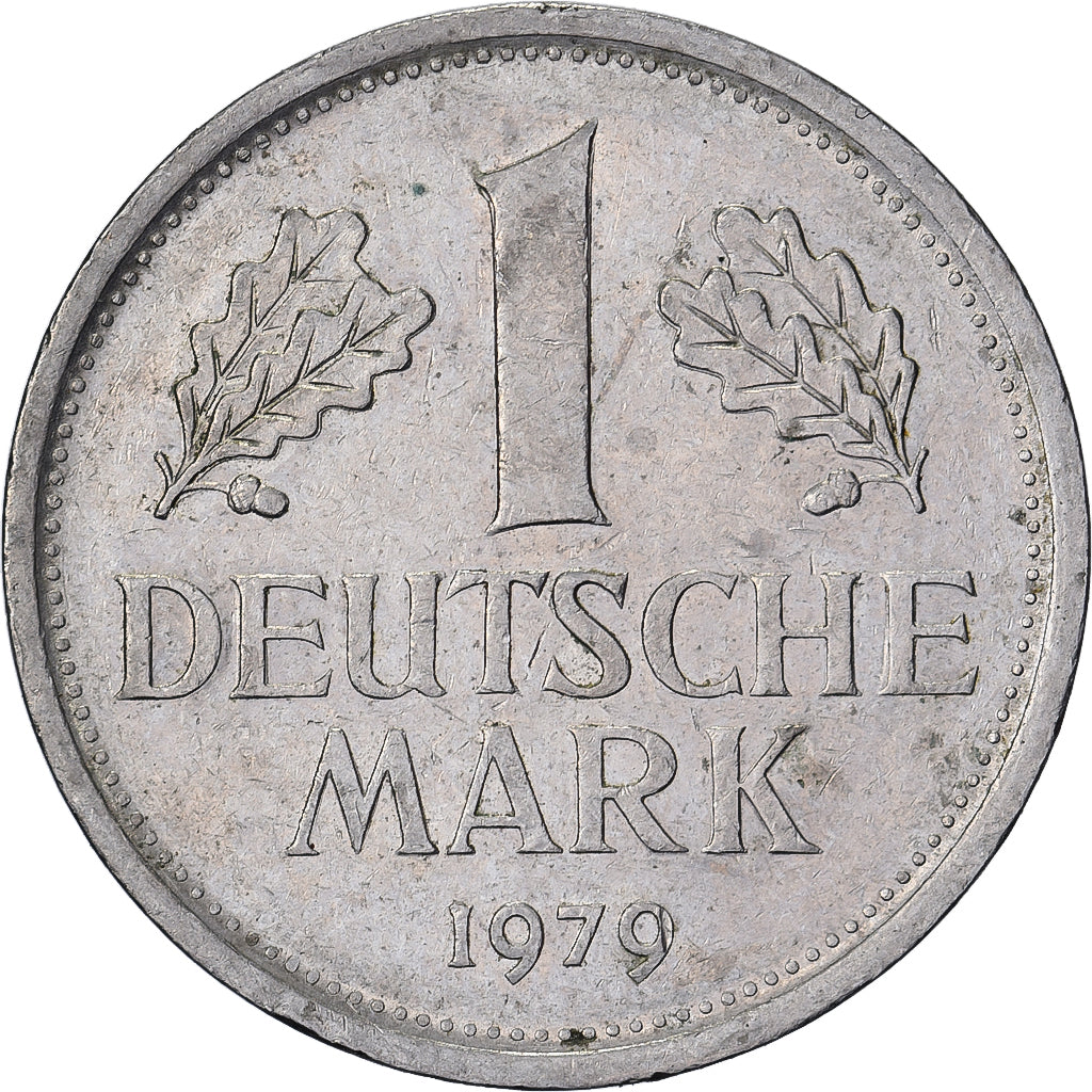 Niemcy - RFN, Mark, 1979, Karlsruhe, Miedź-Nikiel, EF(40-45), KM:110