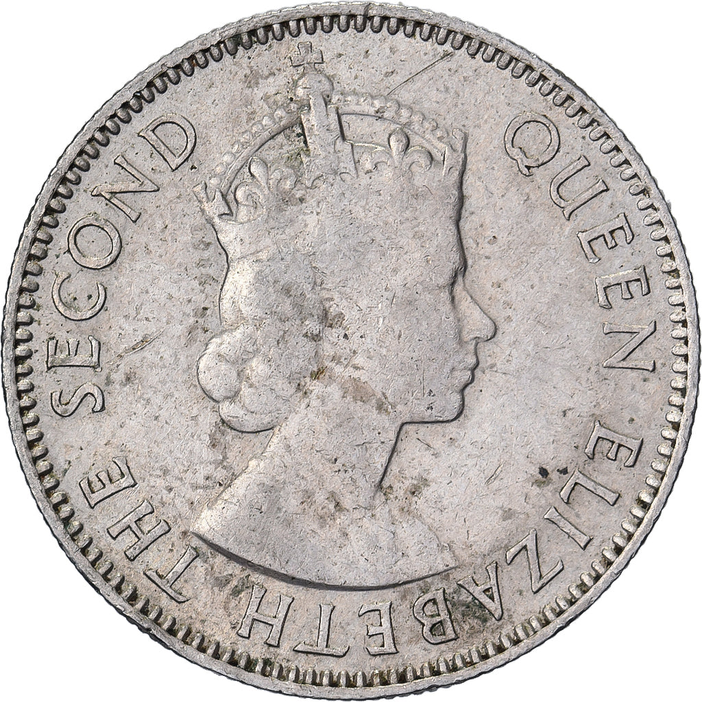 British East Africa, Elizabeth II, 50 Cents, 1954, Kupfer-Nickel, SS, KM:36