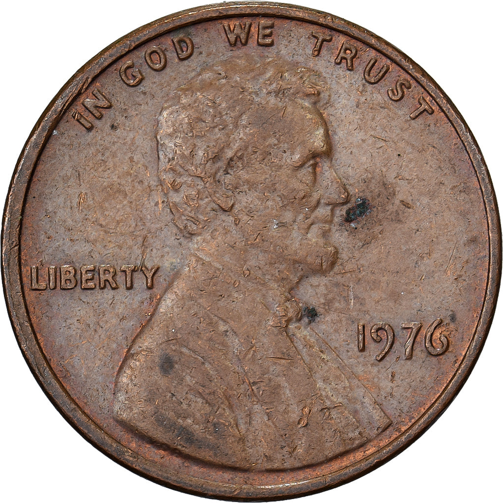 Verenigde Staten, Cent, Lincoln Cent, 1976, U.S. Mint, Tin, ZF, KM:201