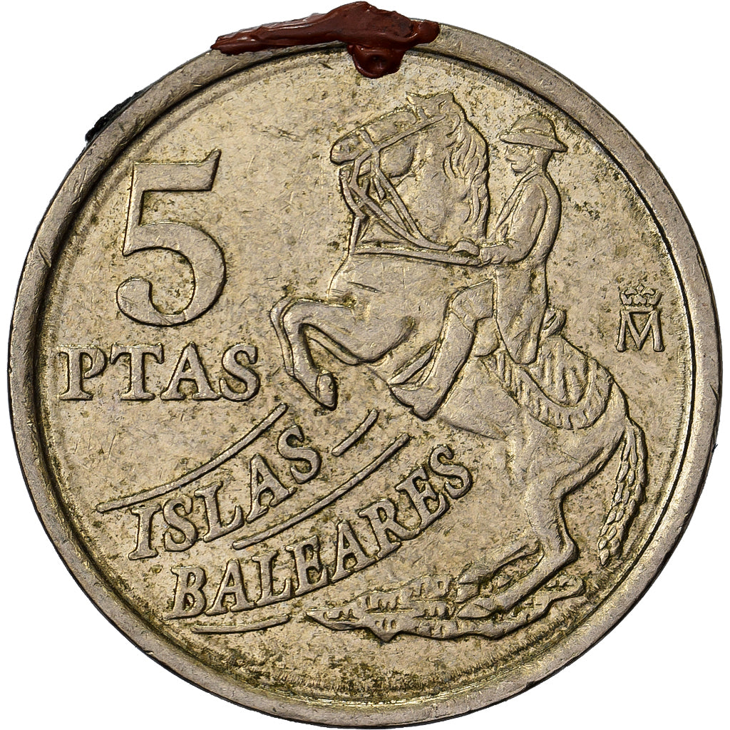 Spain, Juan Carlos I, 5 Pesetas, 1997, Madrid, Aluminum-Bronze, VF(30-35)