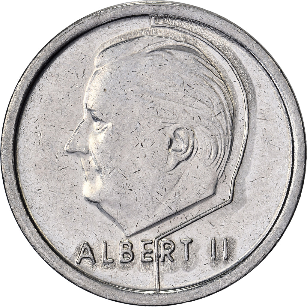 Belgia, Albert II, Franc, 1995, Nikiel platerowany żelazem, EF(40-45), KM:188