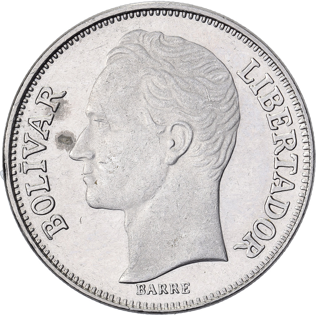 Venezuela, 2 Bolivares, 1989, Nickel, ZF+, Gadoury:175, KM:933