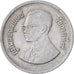 Thailand, Rama IX, Baht, 1982, Kupfer-Nickel, S+, KM:159.1