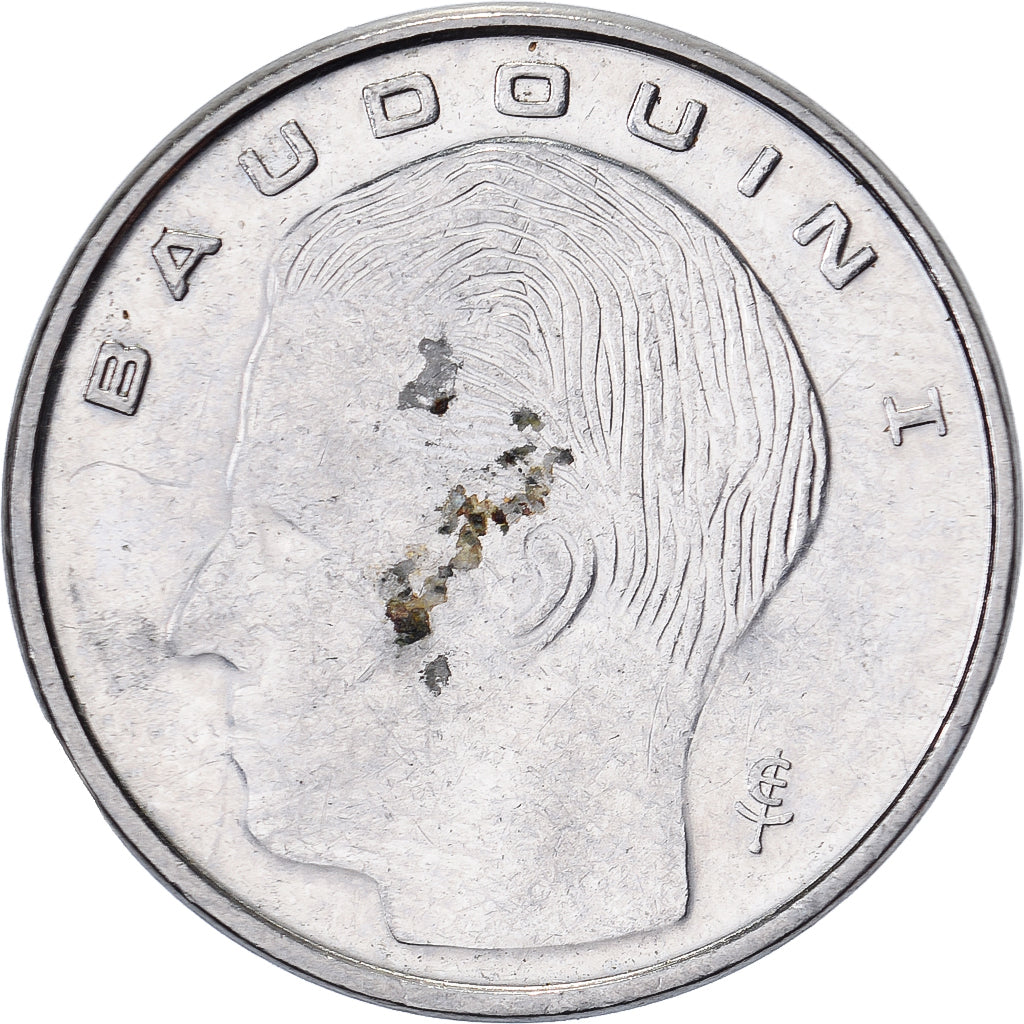 Belgium, Franc, 1991, Nickel Plated Iron, EF(40-45), KM:170