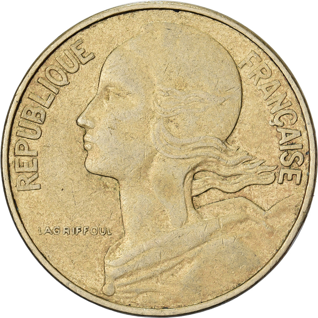 Frankrijk, 10 Centimes, Marianne, 1981, Paris, Aluminum-Bronze, ZF, Gadoury:293