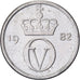 Norvegia, Olav V, 10 Öre, 1982, Rame-nichel, BB, KM:860.3