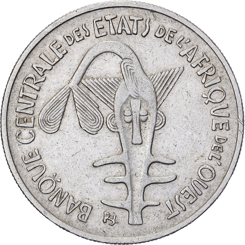 Stati dell'Africa occidentale, 100 Francs, 1967, Nichel, MB+, KM:4