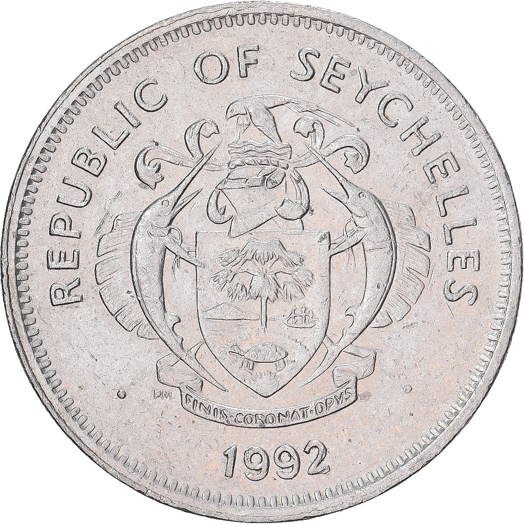 Seychelles, Rupee, 1992, Copper-nickel, EF(40-45), KM:50.2