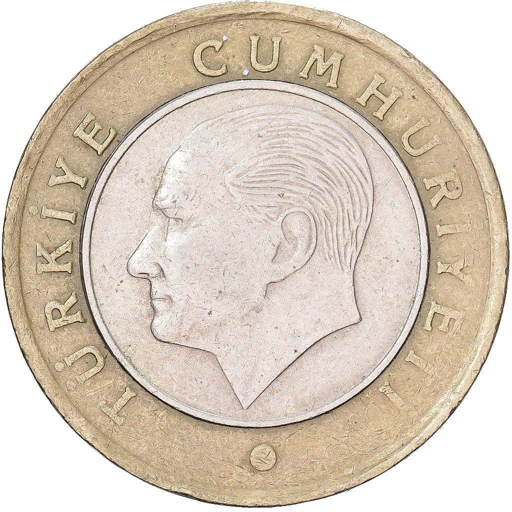 Turquie, Lira, 2013, Bimétallique, TTB, KM:1244