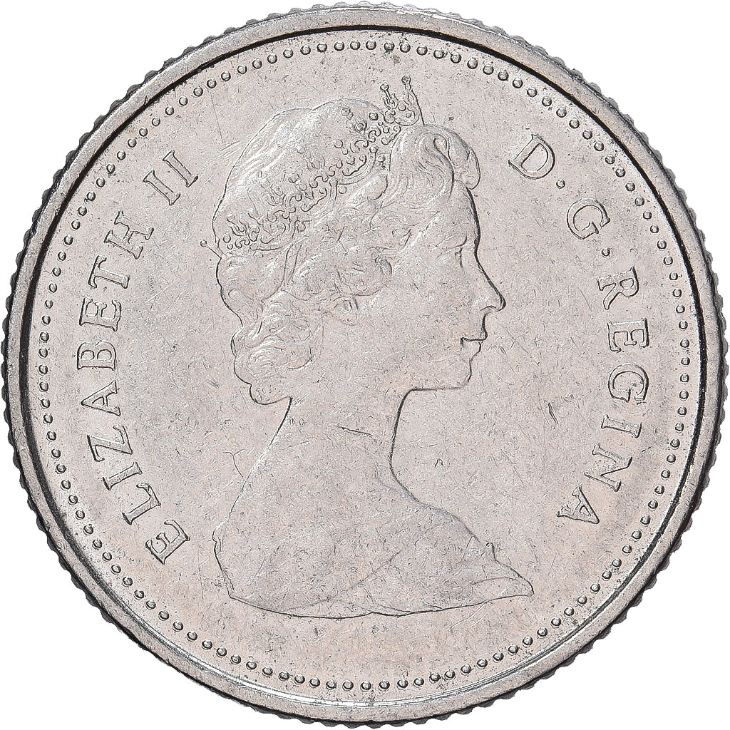 Canada, Élisabeth II, 10 Cents, 1980, Royal Canadian Mint, Nickel, TB+, KM:77.1