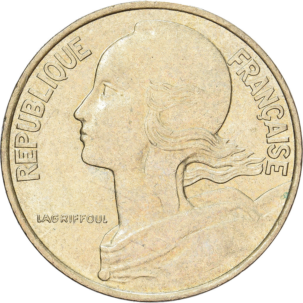 Frankreich, 10 Centimes, Marianne, 1995, Paris, Aluminum-Bronze, SS+