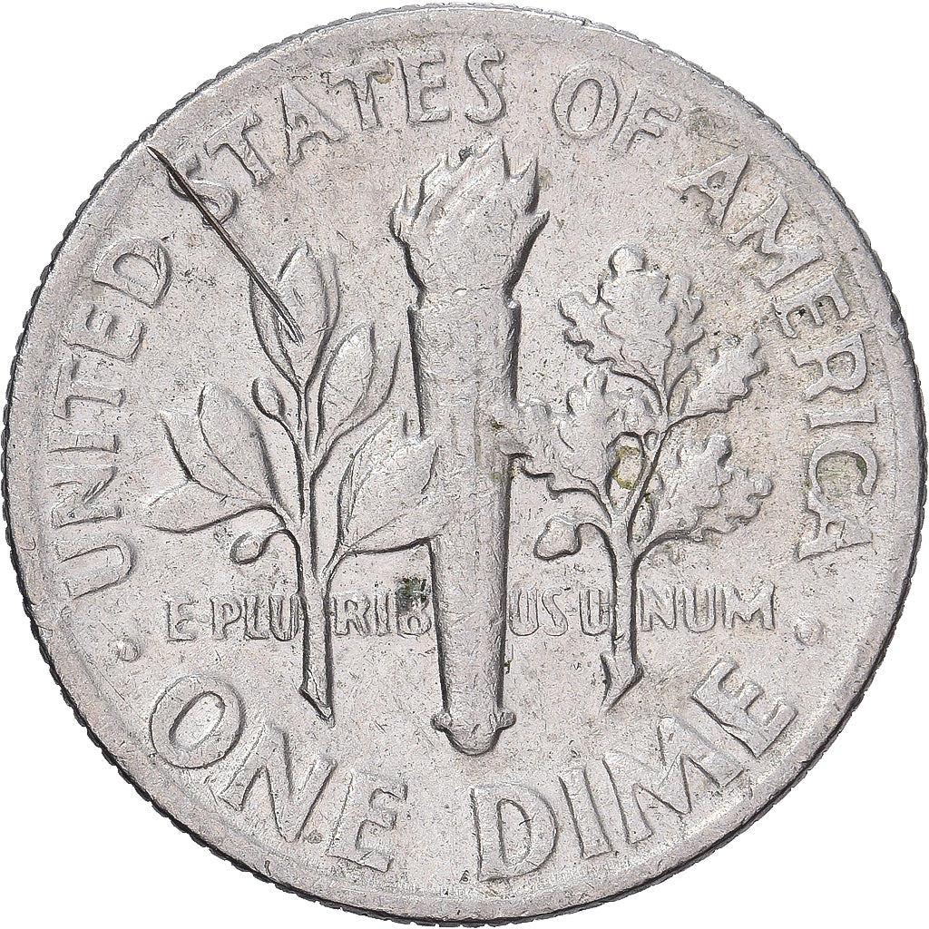 États-Unis, Dime, Roosevelt Dime, 1976, U.S. Mint, Cupronickel plaqué cuivre