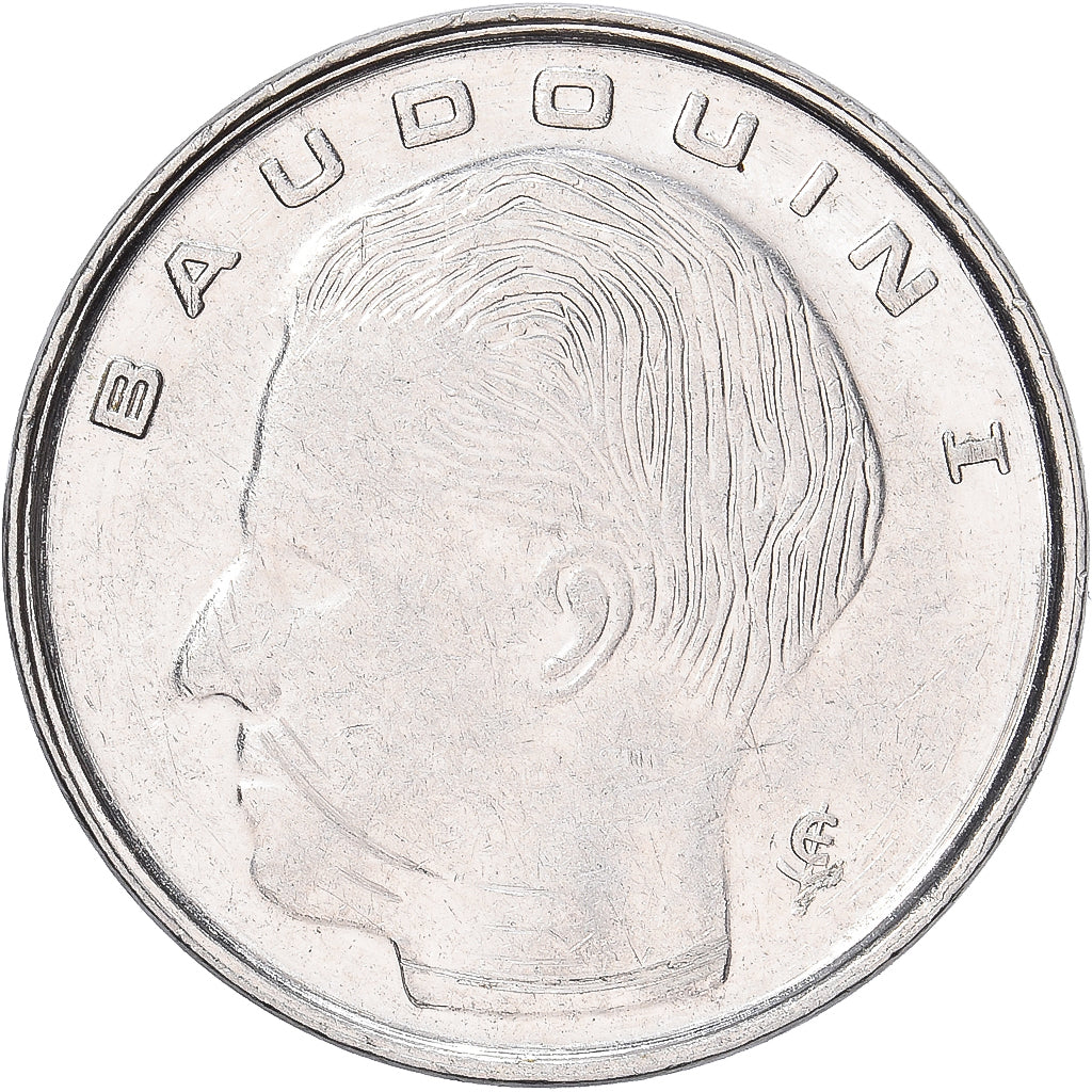 Belgio, Franc, 1989, Ferro placcato nichel, SPL-, KM:170