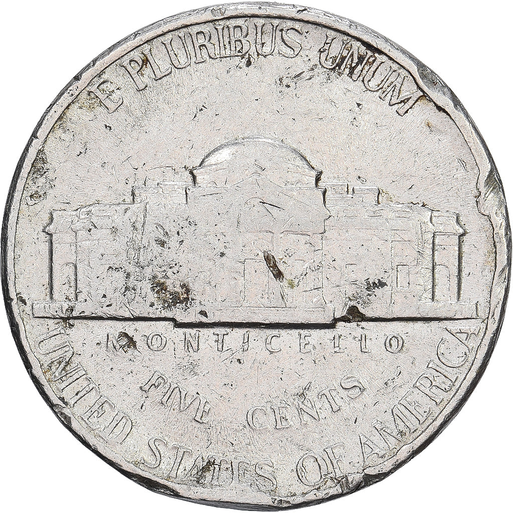 Estados Unidos, 5 Cents, Jefferson Nickel, 1995, U.S. Mint, Cobre - níquel