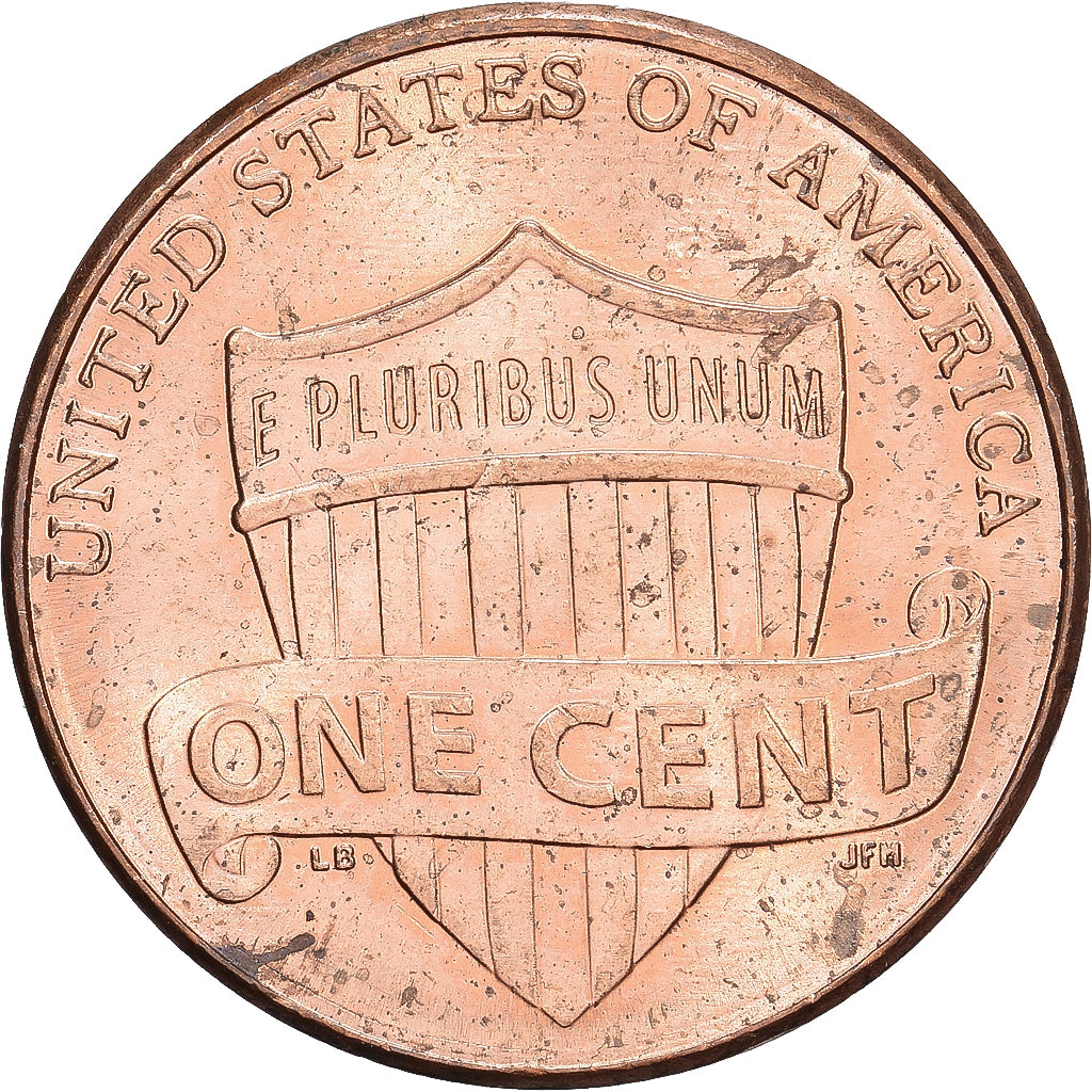 États-Unis, Cent, Lincoln - Shield Reverse, 2011, U.S. Mint, Copper Plated
