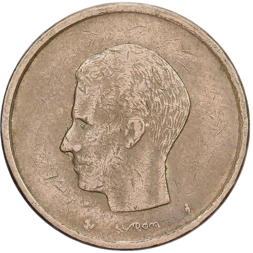 Belgia, 20 Francs, 20 Frank, 1982, Nikiel-Brąz, EF(40-45), KM:159