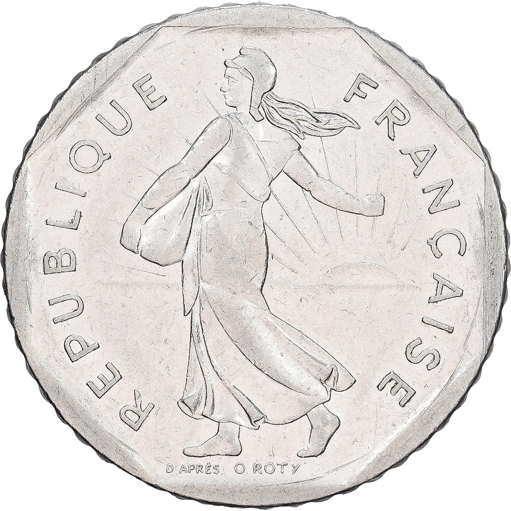 France, 2 Francs, Semeuse, 1982, Nickel, EF(40-45), Gadoury:547, KM:942.1