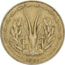 Estados del África Occidental, 5 Francs, 1991, Aluminio - níquel - bronce