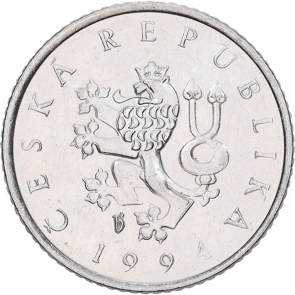 Tschechische Republik, Koruna, 1994, Nickel plated steel, SS, KM:7