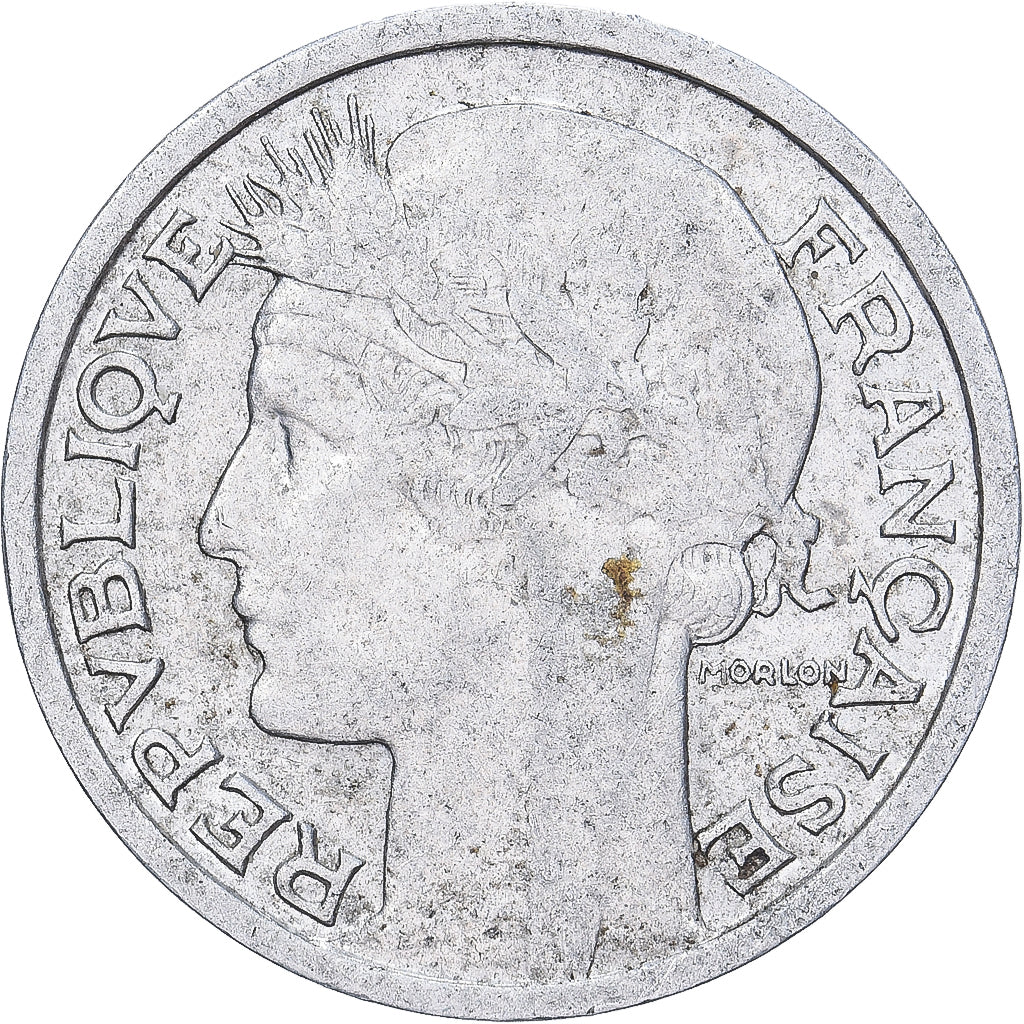 France, 50 Centimes, Morlon, 1946, Beaumont le Roger, Aluminum, EF(40-45)