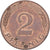 Federal Republic of Germany, 2 Pfennig, 1978, Hambourg, Copper Plated Steel