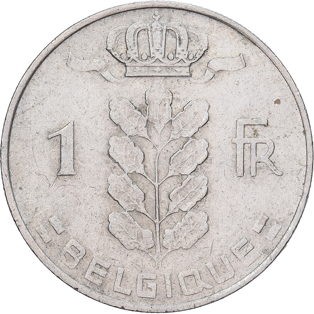 Bélgica, Franc, 1975, Cobre - níquel, MBC, KM:142.1