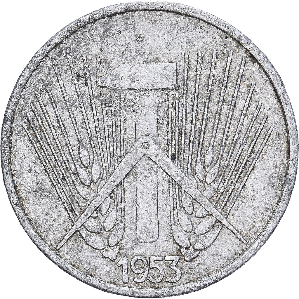 République démocratique d'Allemagne, Pfennig, 1953, Berlin, Aluminium, TB+