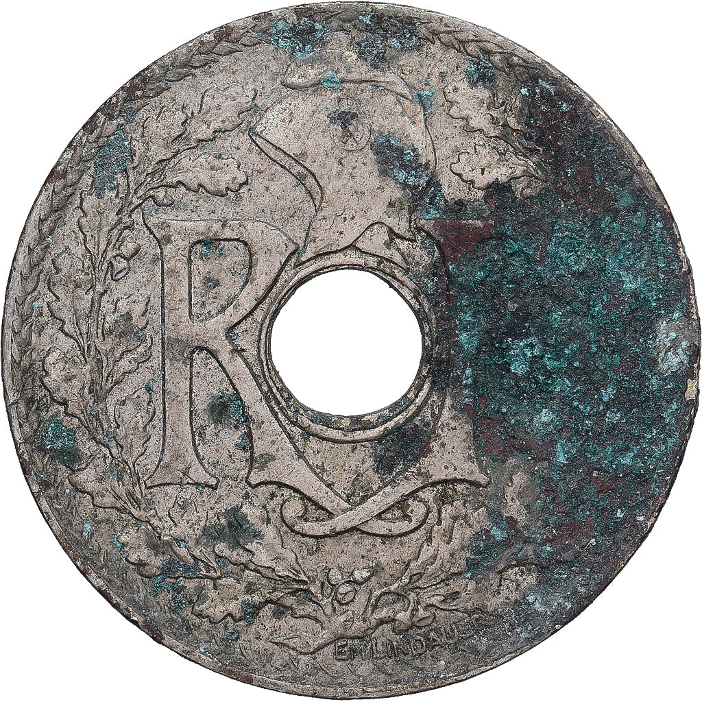 Francia, 25 Centimes, Lindauer, 1937, Cobre - níquel, BC+, Gadoury:380, KM:867a