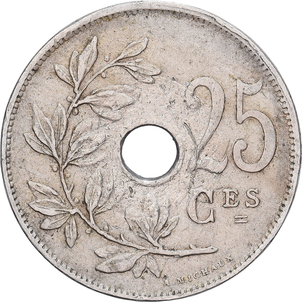Belgium, 25 Centimes, 1929, Copper-nickel, VF(30-35), KM:68.1