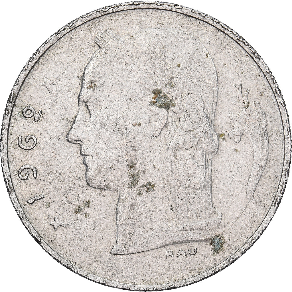 Bélgica, Franc, 1962, Cobre - níquel, BC+, KM:143.1