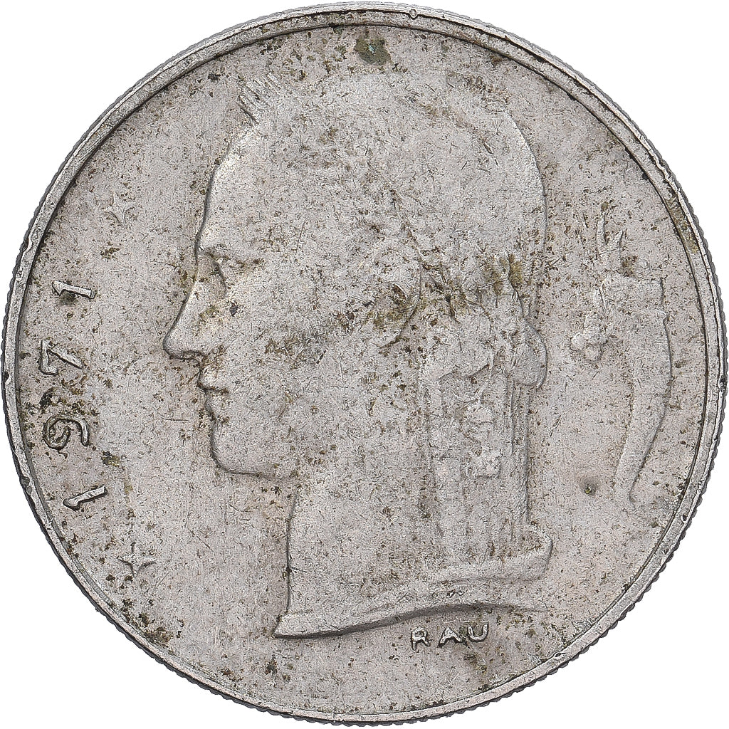 Bélgica, Franc, 1971, Cobre-níquel, VF(30-35), KM:142.1