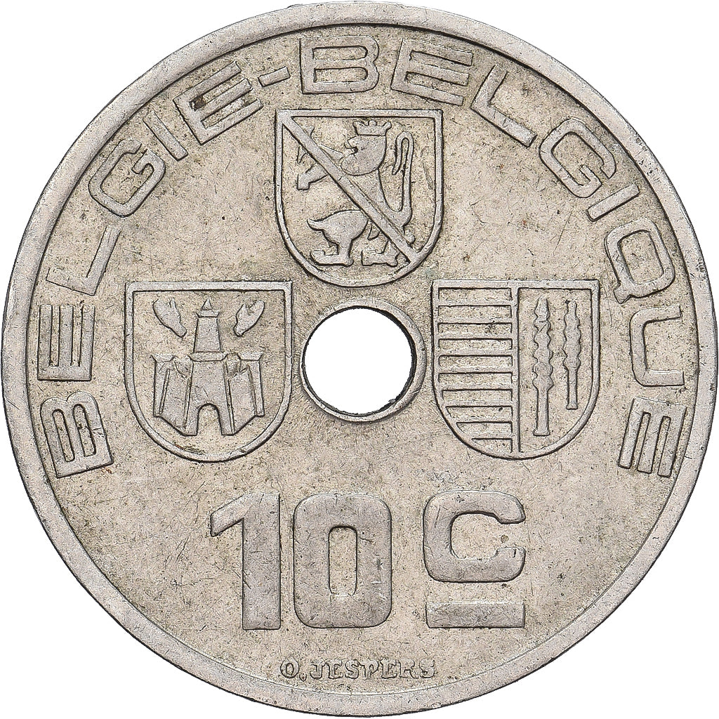 Belgium, 10 Centimes, 1939, Nickel-brass, EF(40-45), KM:113.1