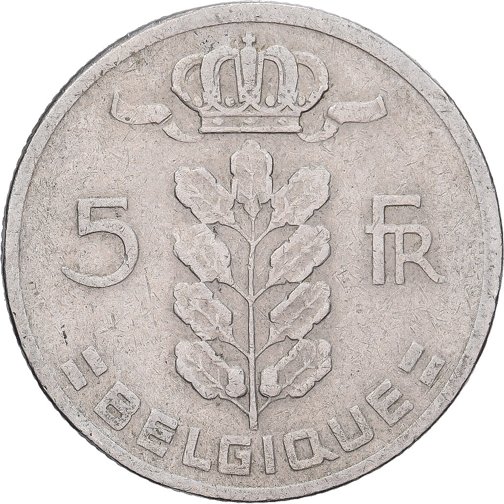 Bélgica, 5 Francs, 5 Frank, 1962, Cobre-níquel, VF(30-35), KM:134.1