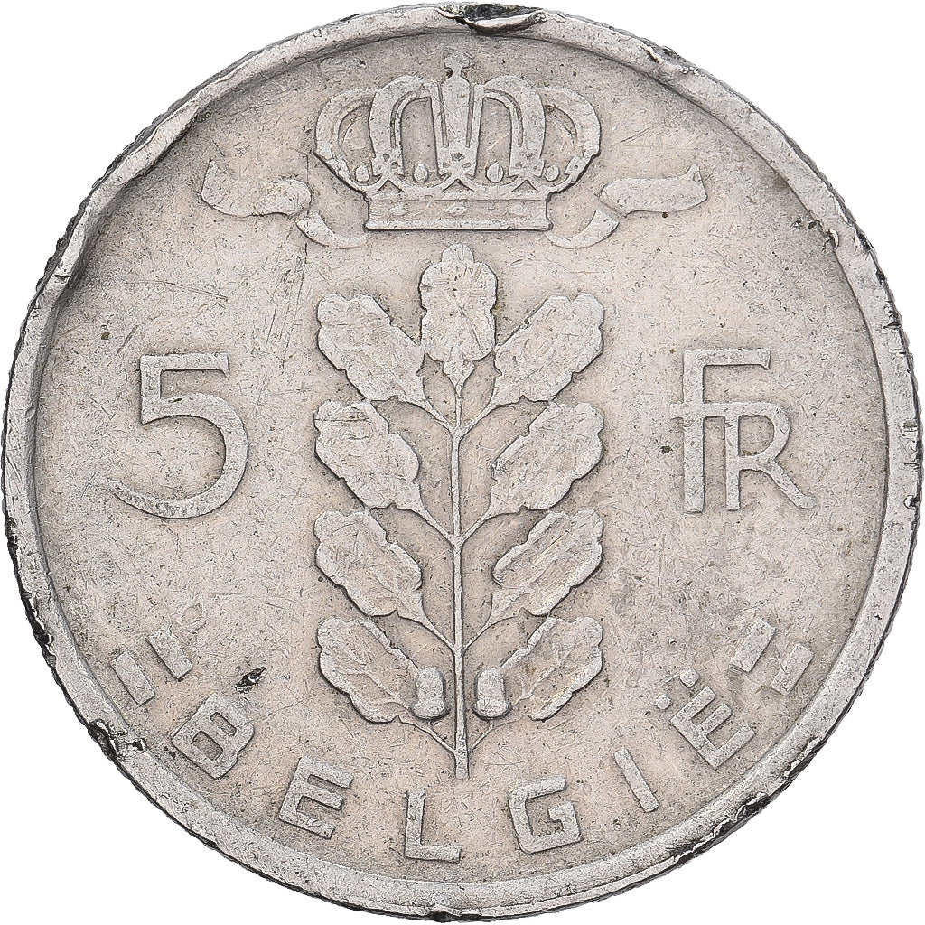 Bélgica, 5 Francs, 5 Frank, 1949, Cobre-níquel, VF(30-35), KM:135.1
