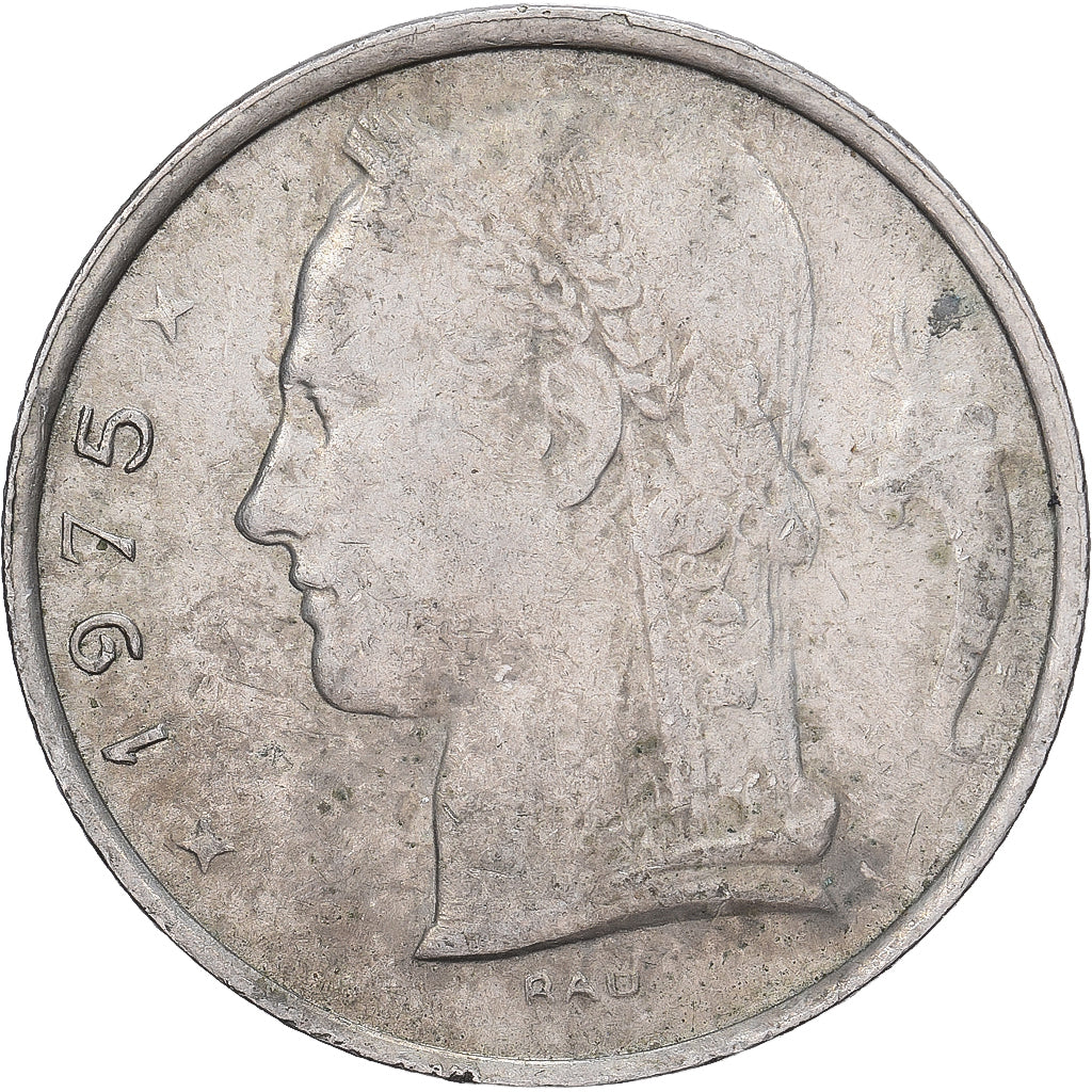 Belgique, 5 Francs, 5 Frank, 1975, Cupro-nickel, TTB, KM:135.1