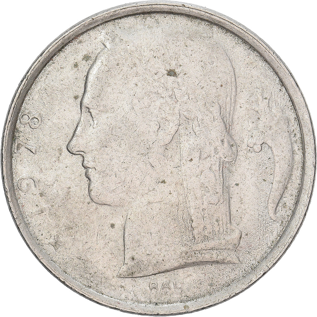 Bélgica, 5 Francs, 5 Frank, 1978, Cobre-níquel, VF(30-35), KM:134.1
