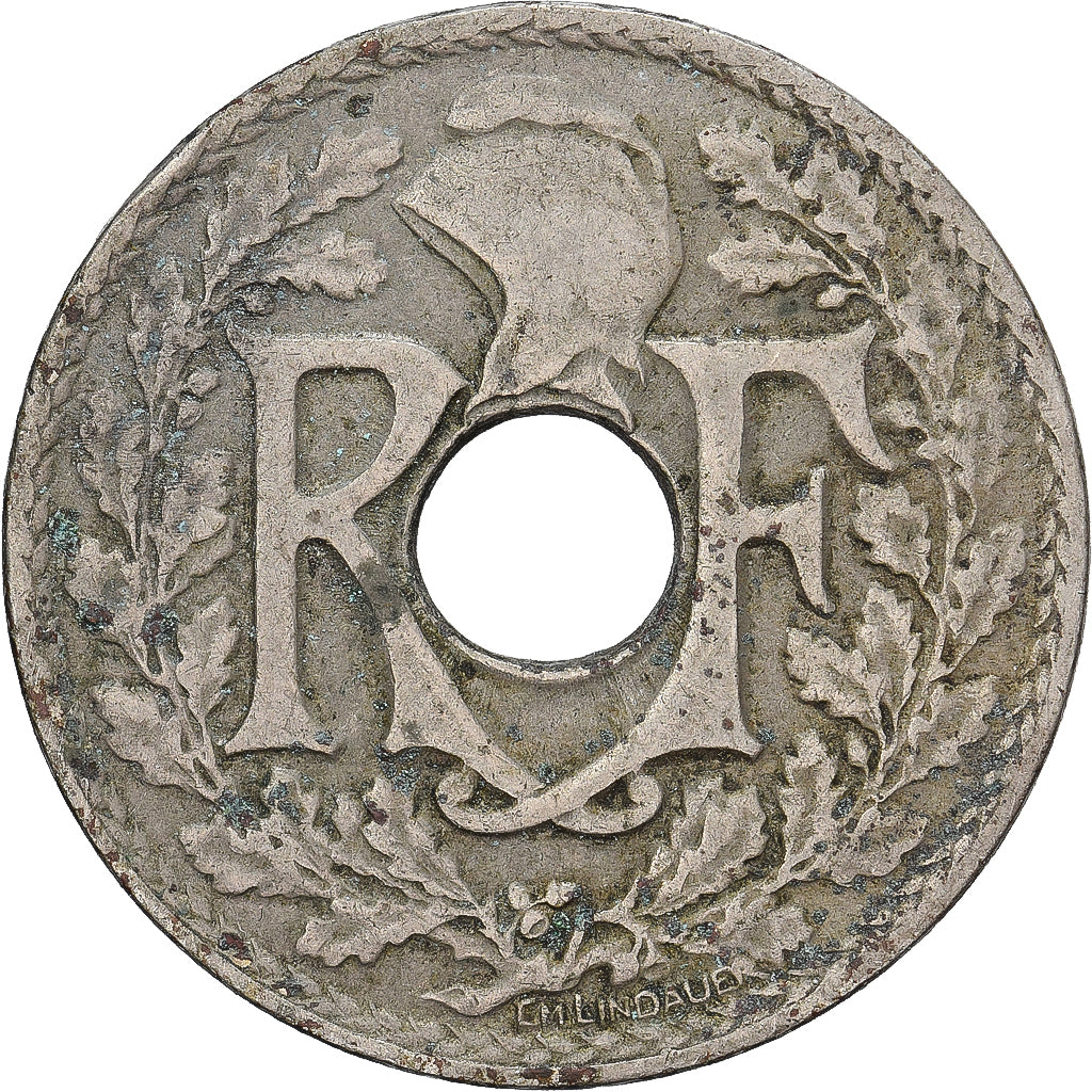 Francia, 25 Centimes, Lindauer, 1925, Cobre - níquel, BC+, Gadoury:380, KM:867a