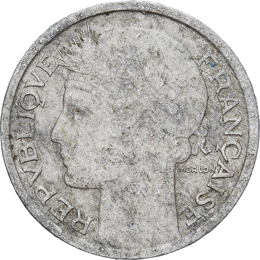 France, 50 Centimes, Morlon, 1945, Paris, Aluminum, EF(40-45), Gadoury:426a