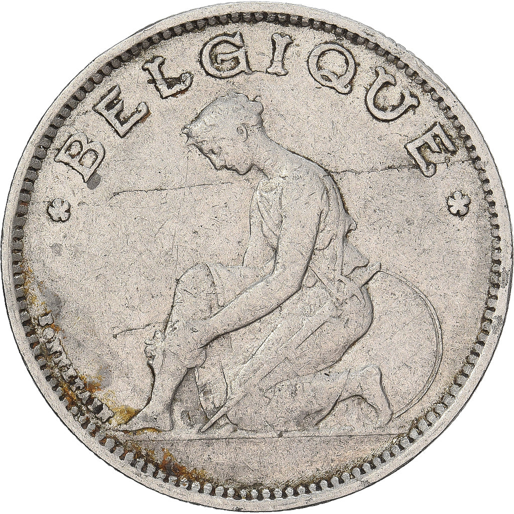 Bélgica, Franc, 1928, Níquel, VF(30-35), KM:89