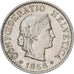 Suiza, 5 Rappen, 1958, Bern, Cobre - níquel, BC+, KM:26
