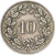 Svizzera, 10 Rappen, 1928, Bern, Rame-nichel, BB, KM:27