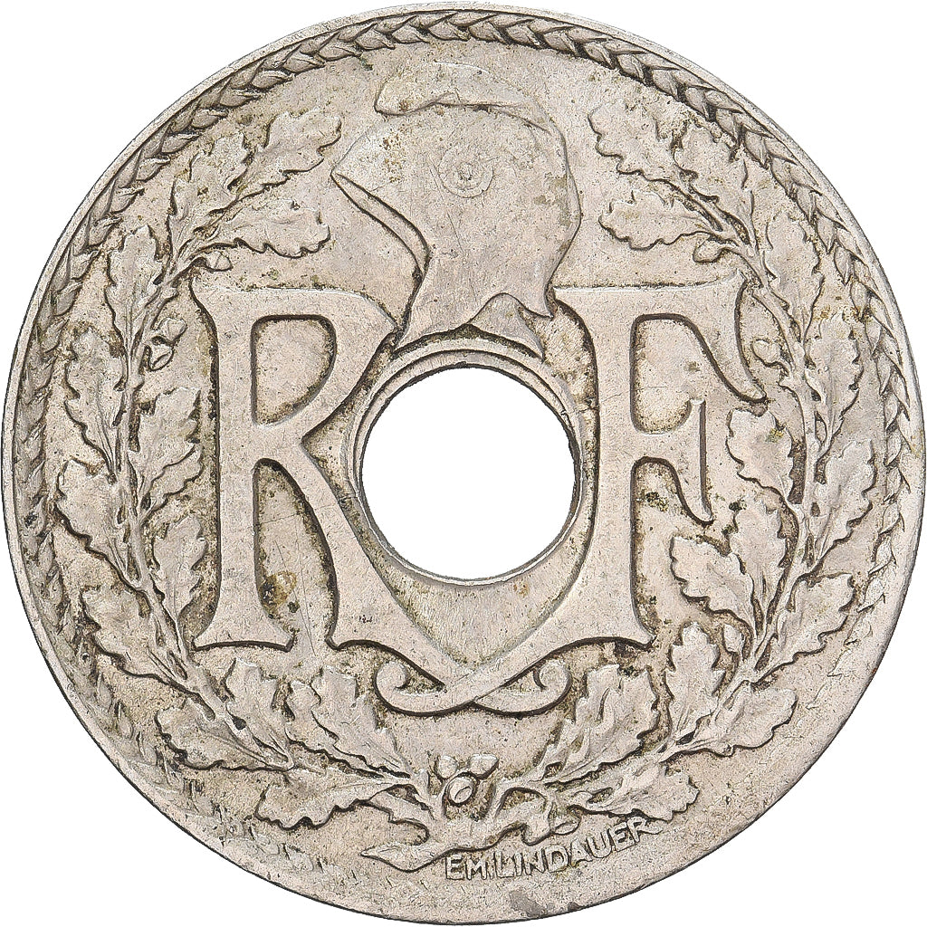 Frankrijk, 25 Centimes, Lindauer, 1924, Cupro-nikkel, ZF, Gadoury:380, KM:867a