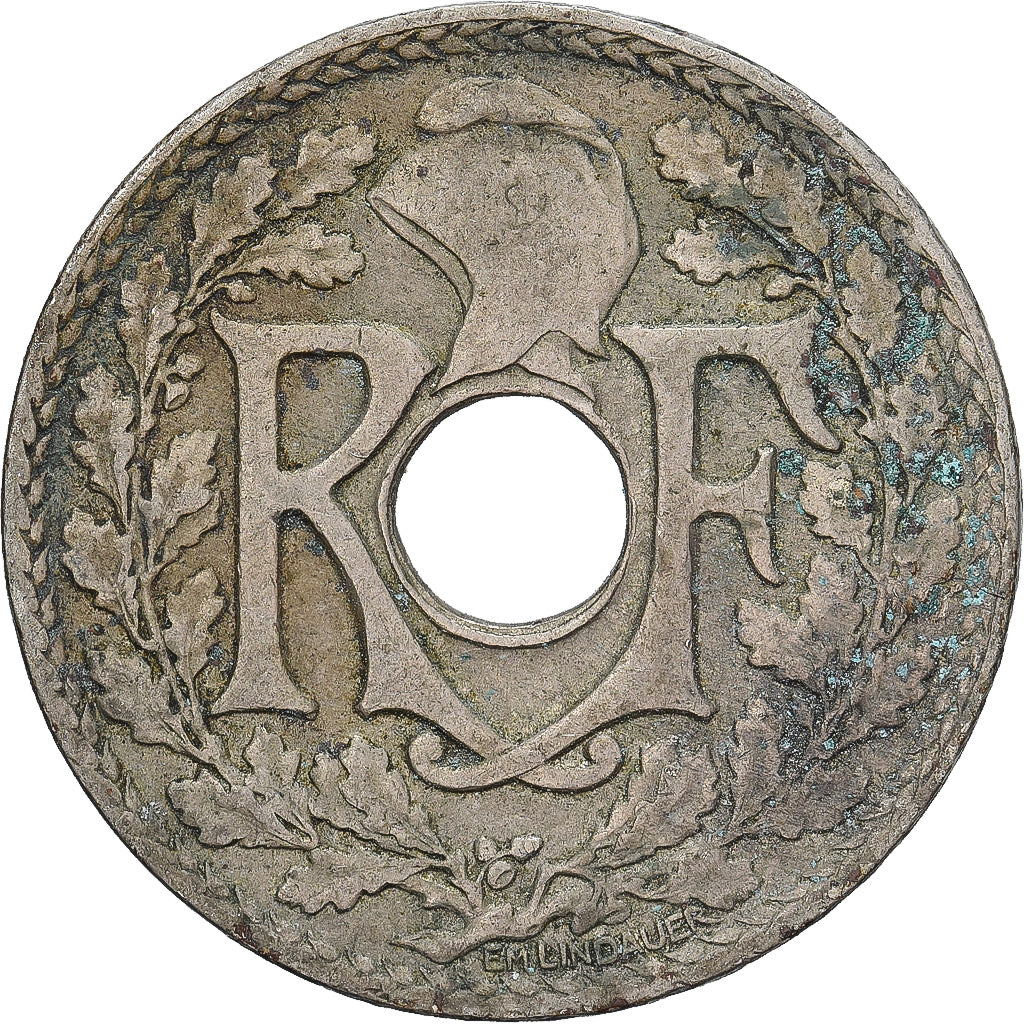 Frankrijk, 25 Centimes, Lindauer, 1927, Cupro-nikkel, ZF, Gadoury:380, KM:867a