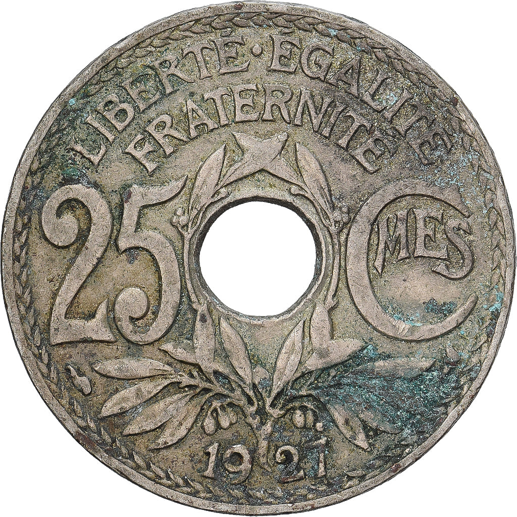 Frankrijk, 25 Centimes, Lindauer, 1927, Cupro-nikkel, ZF, Gadoury:380, KM:867a