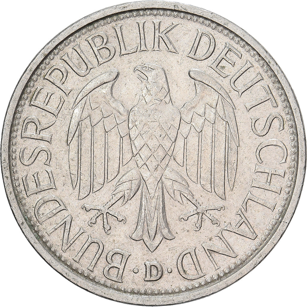Niemcy - RFN, Mark, 1982, Munich, Miedź-Nikiel, AU(50-53), KM:110
