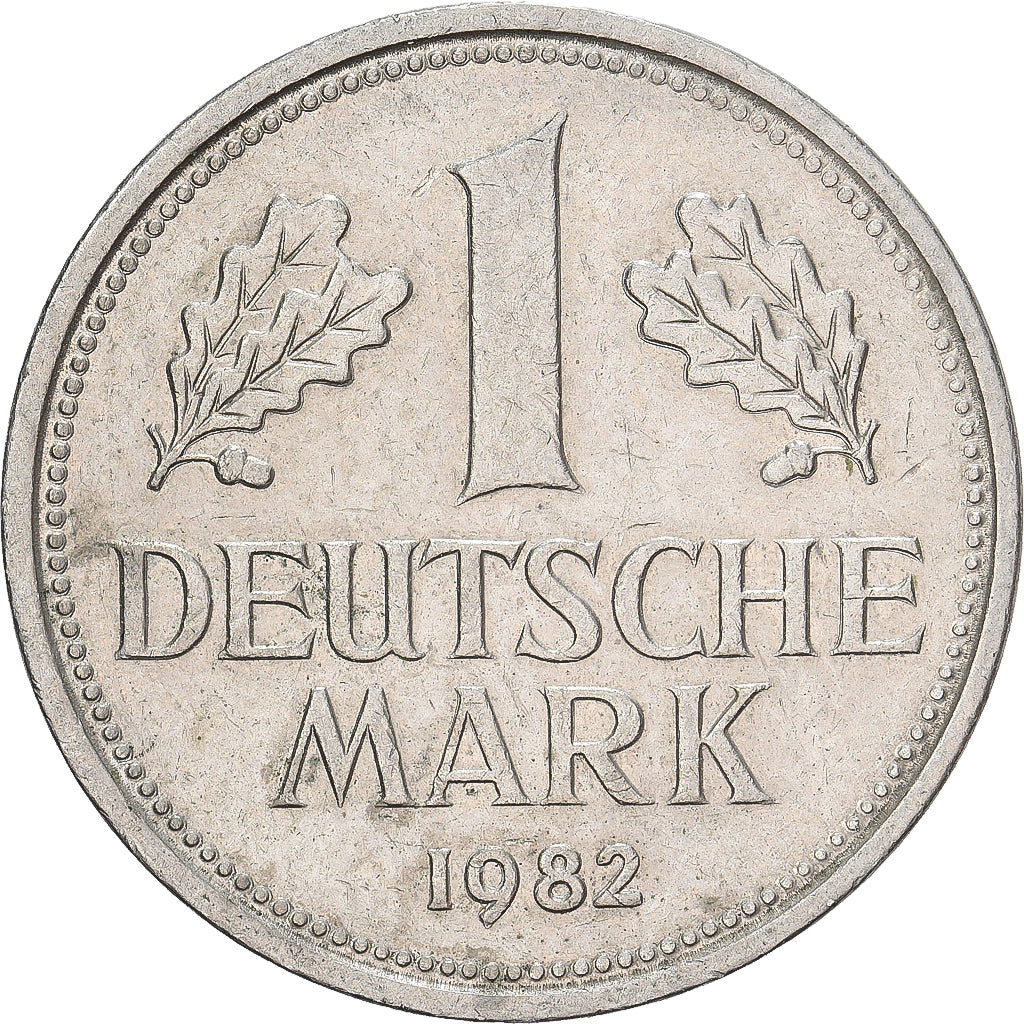 Niemcy - RFN, Mark, 1982, Munich, Miedź-Nikiel, AU(50-53), KM:110